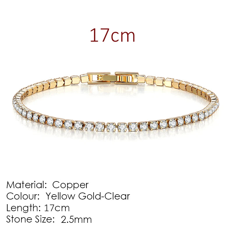 Fashion 2.5mm Zirconia Tennis Bracelet