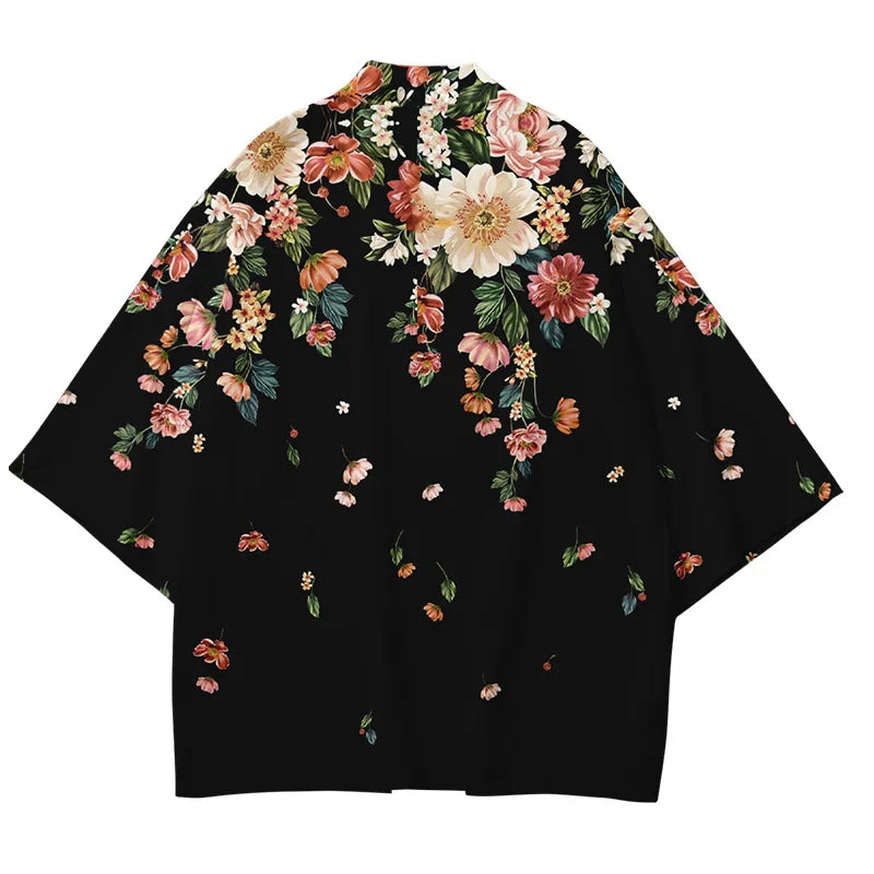 기모노 일본 전통 꽃 플러스 사이즈 XXXL 6XL 5XL 4XL - 의류 탑 반바지