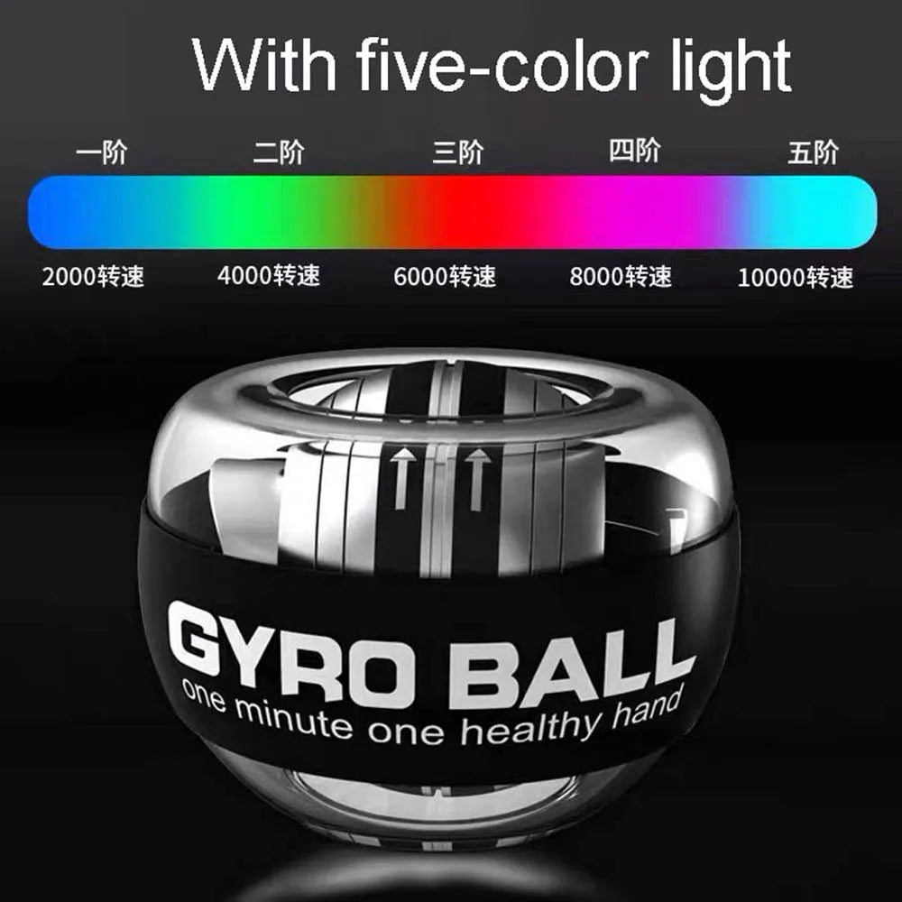 LED Gyroscopic Power Wrist Ball Arm Hand Muscle Strengthener