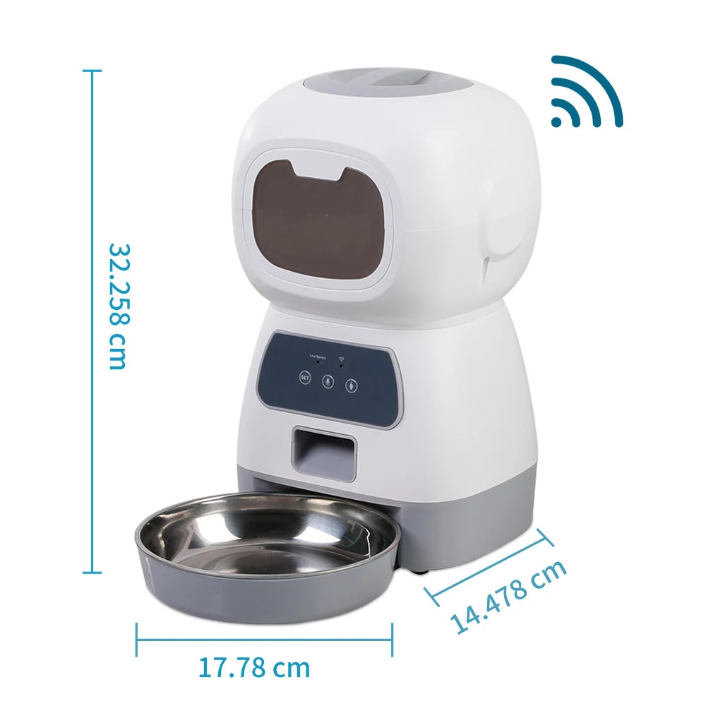 3.5L 自動ペットスローディスペンサー WiFi スマートスワール