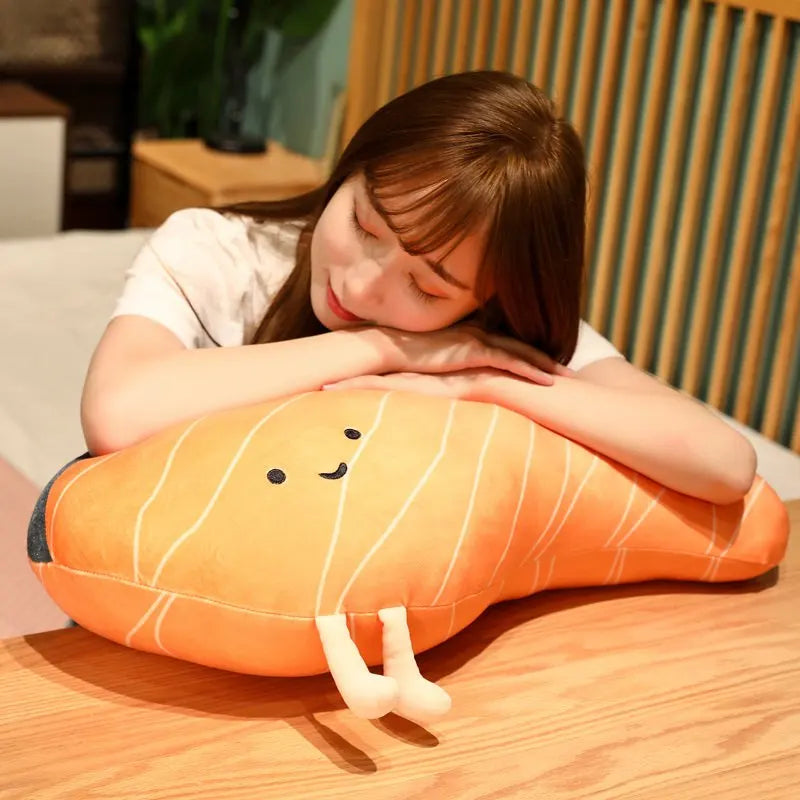 サーモンフィレのぬいぐるみクッション