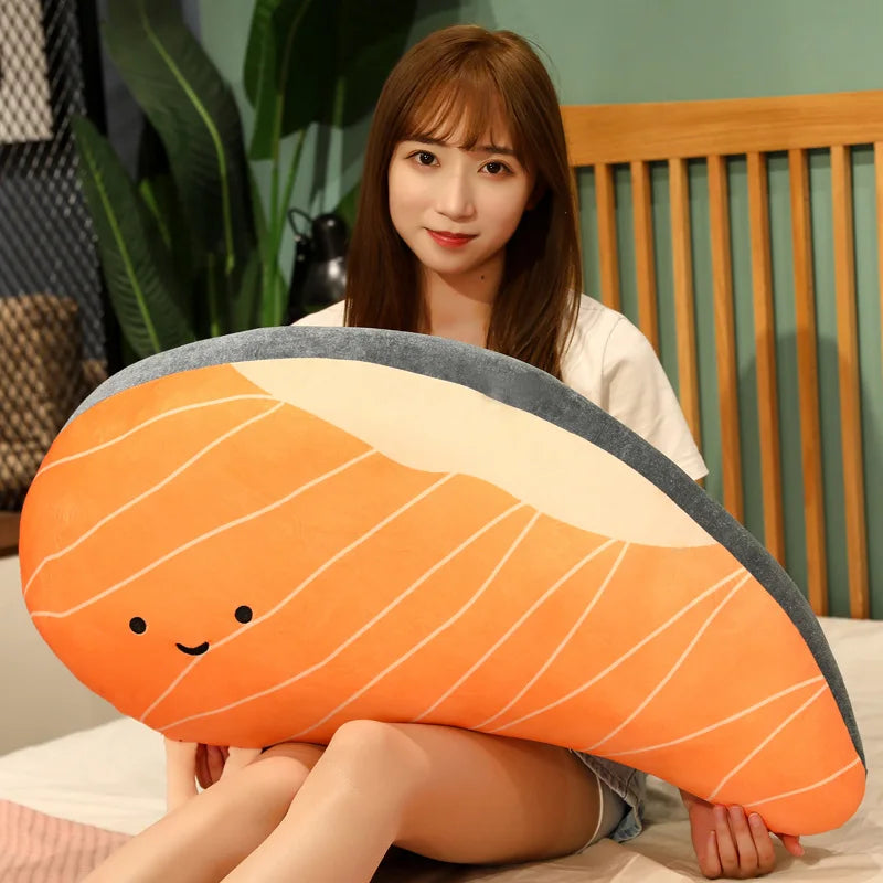 サーモンフィレのぬいぐるみクッション