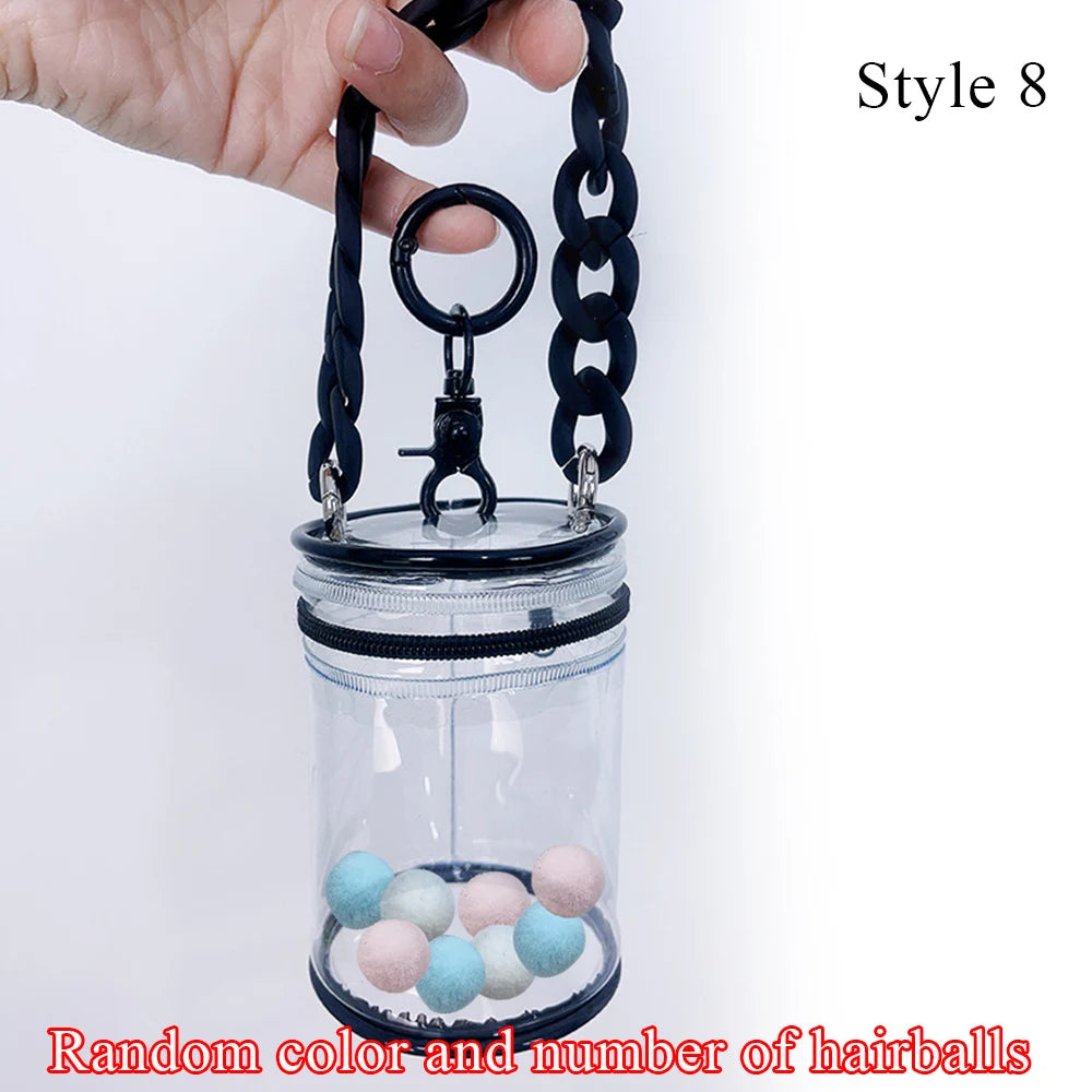 Transparent Cylindrical Storage Bag