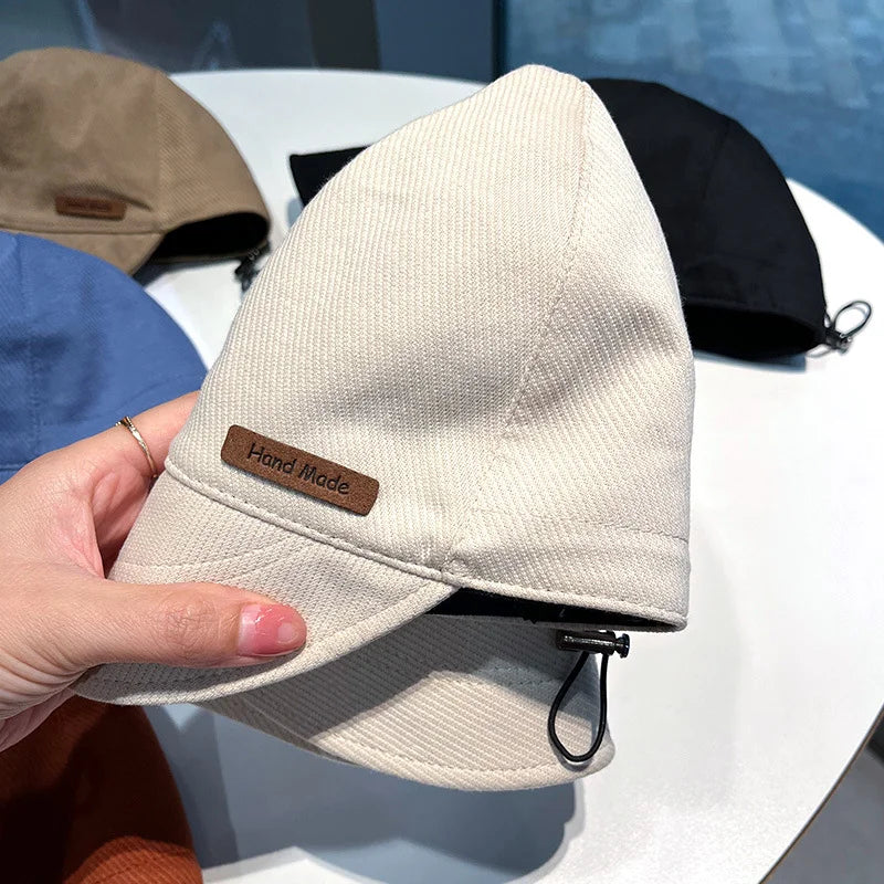 Foldable Sunhat Adjustable Cotton Wide Brim