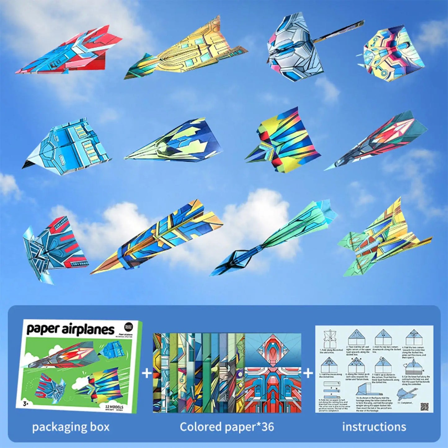 Paper Airplane Book 12 Patterns