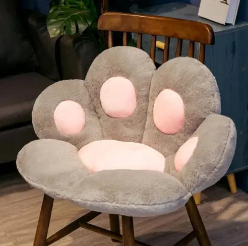 Kawaii Cat Paw Plush Cushion
