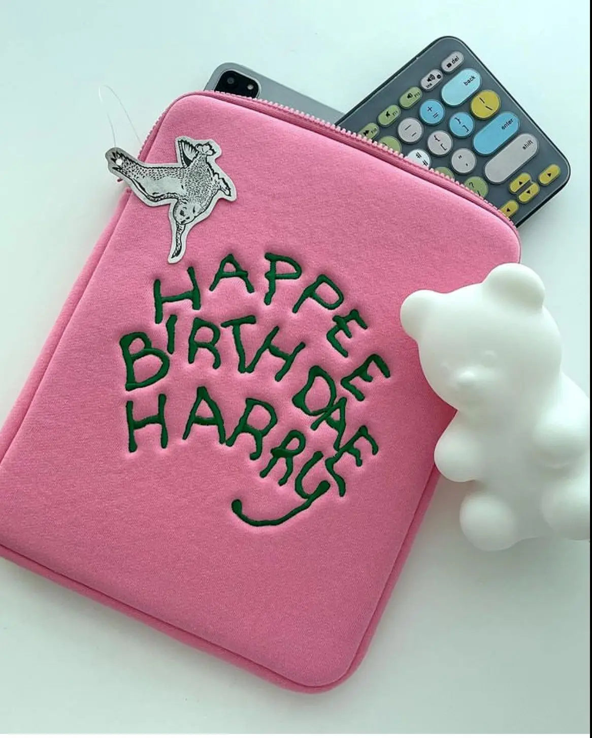 해리 생일 축하 소프트 노트북 커버