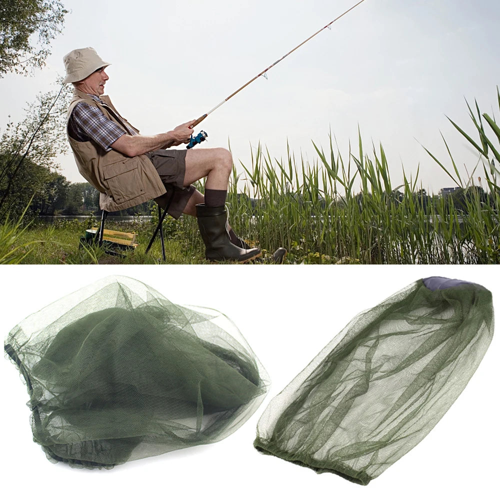 Mosquito Bee Insect Mesh Head Face Protector Net Hat
