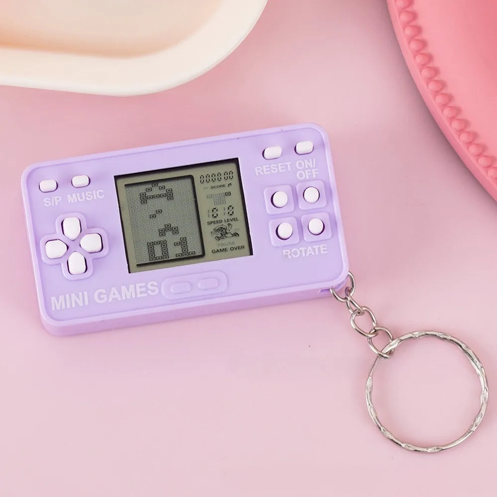 Mini Retro Handheld Game Console Keychain