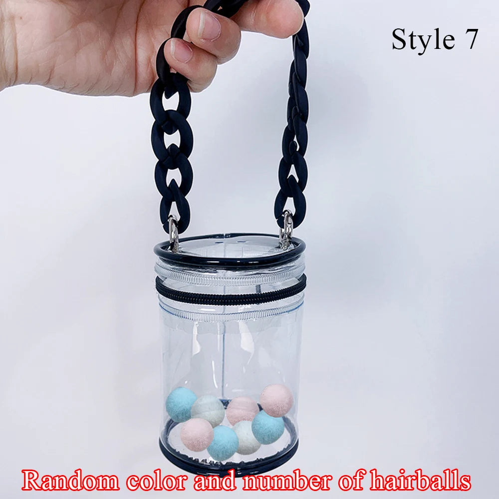 Transparent Cylindrical Storage Bag