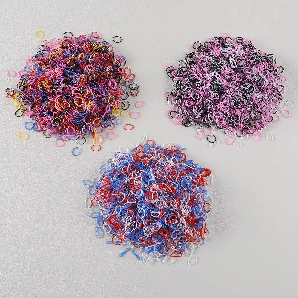 1500PCS Rubber Band Hair Ties