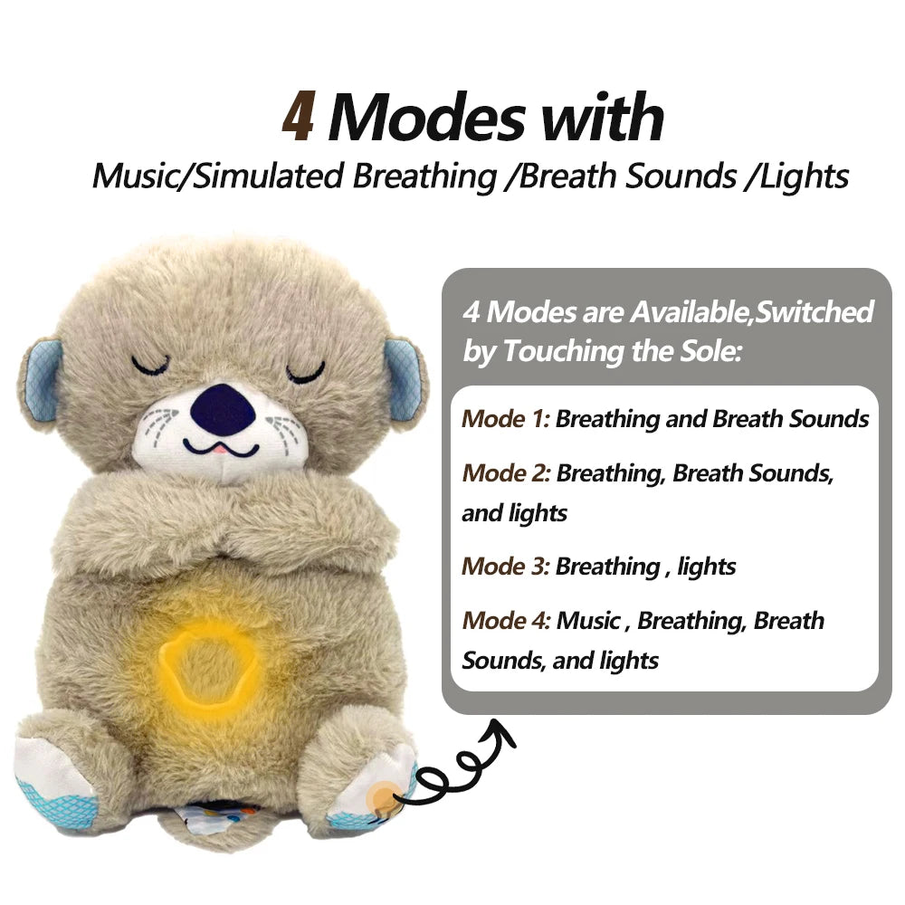 Breathing Bear Baby Soothing Otter Plush