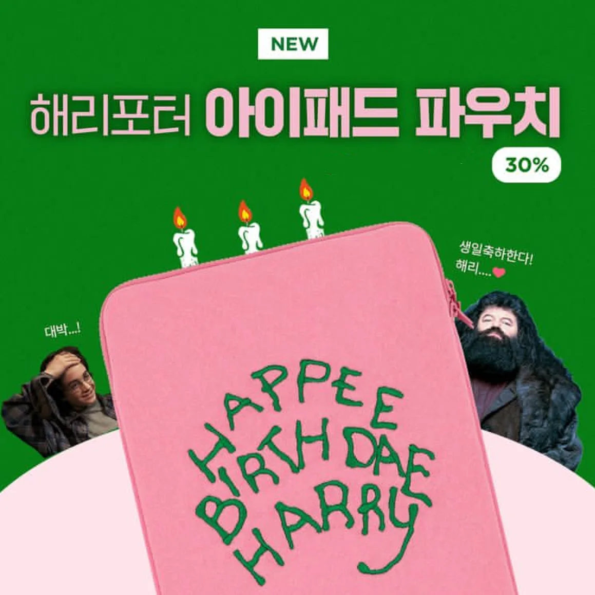 해리 생일 축하 소프트 노트북 커버