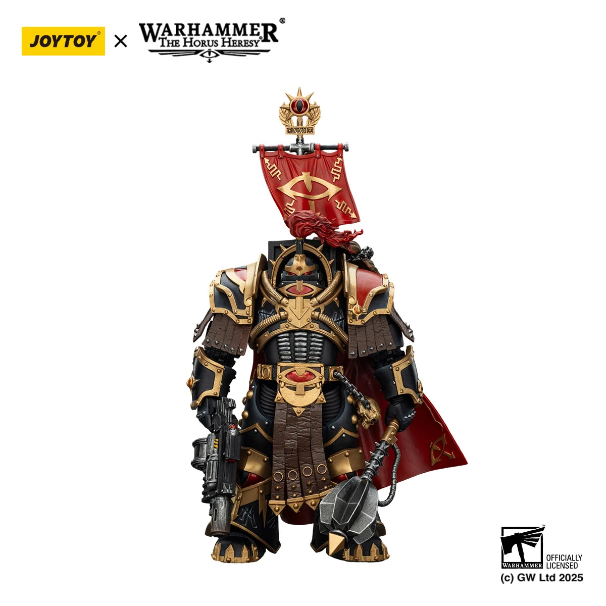 JOYTOY Warhammer The Horus Heresy 1/18 Action Figures Sons of Horus Legion Cataphractii Praetor with Combi-Melta and Power Maul