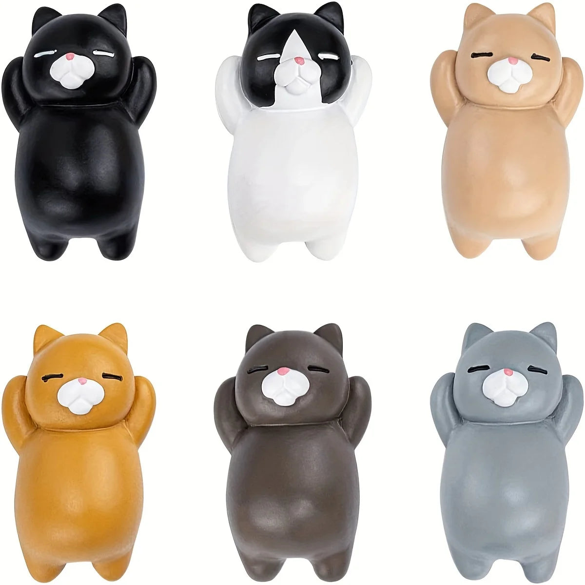 Cat refrigerator magnets 6/8Pcs