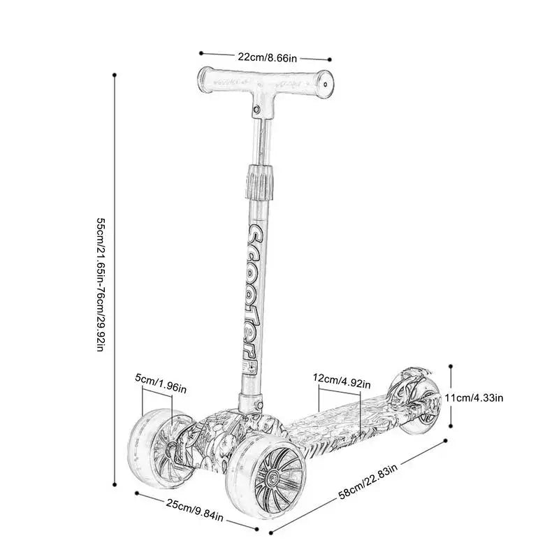 Lightweight Fast Folding Adjustable Scooter