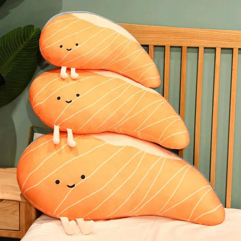サーモンフィレのぬいぐるみクッション