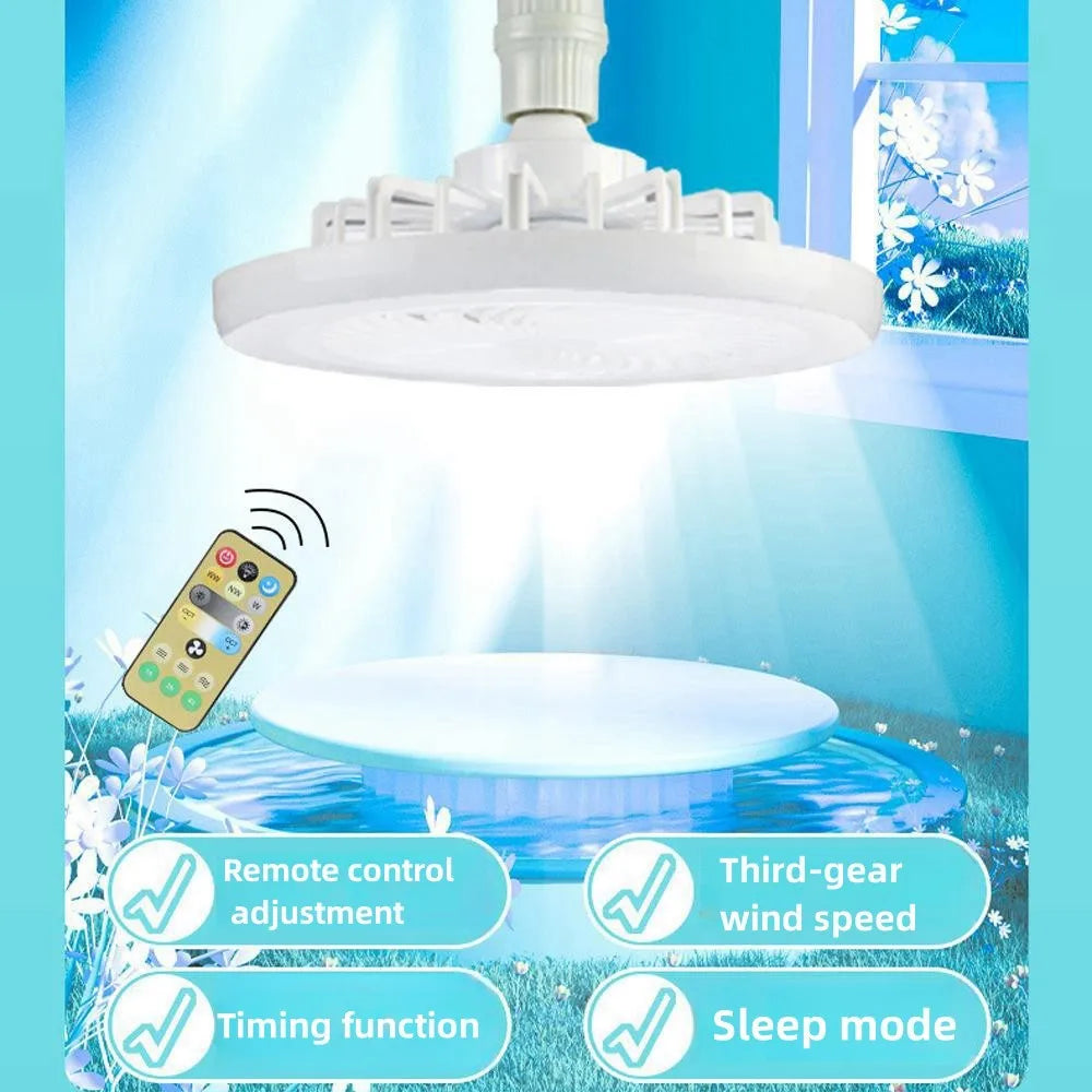 2-in-1 Three-speed Mode LED Fan Light LED Lamp Bead
