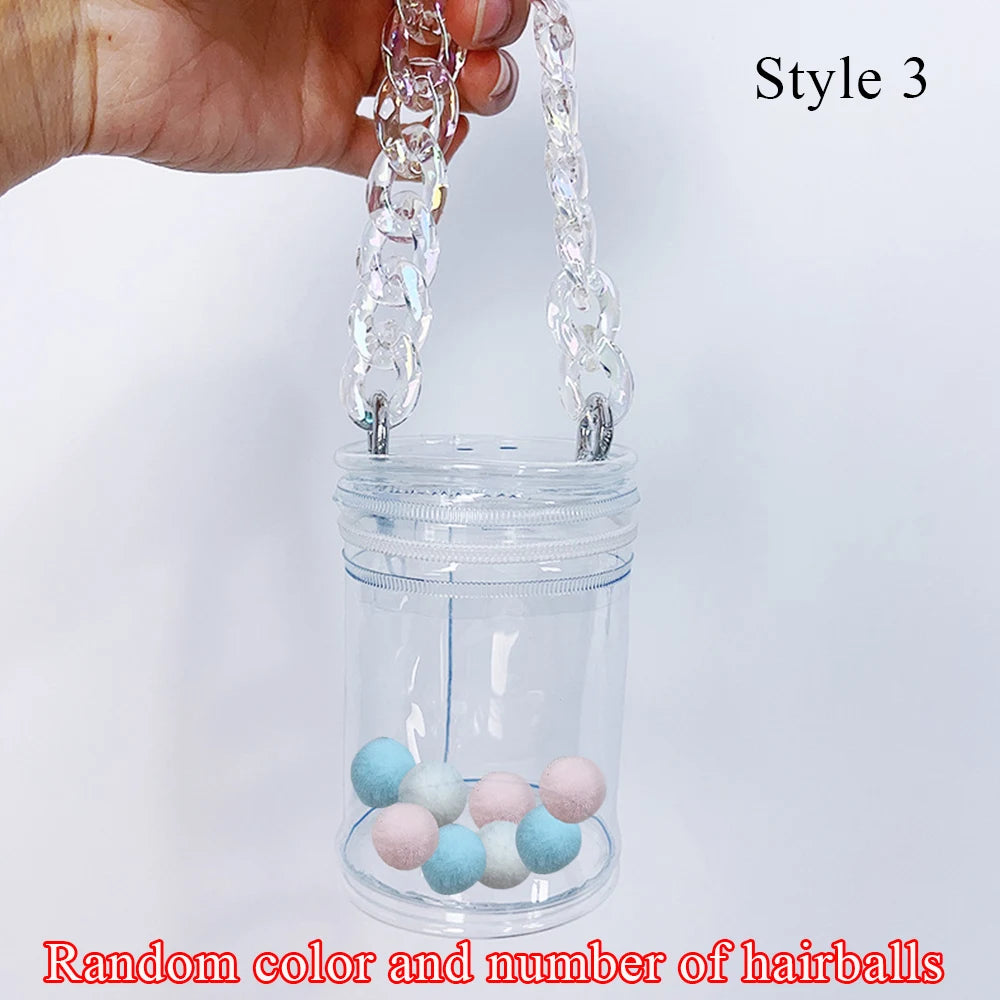 Transparent Cylindrical Storage Bag