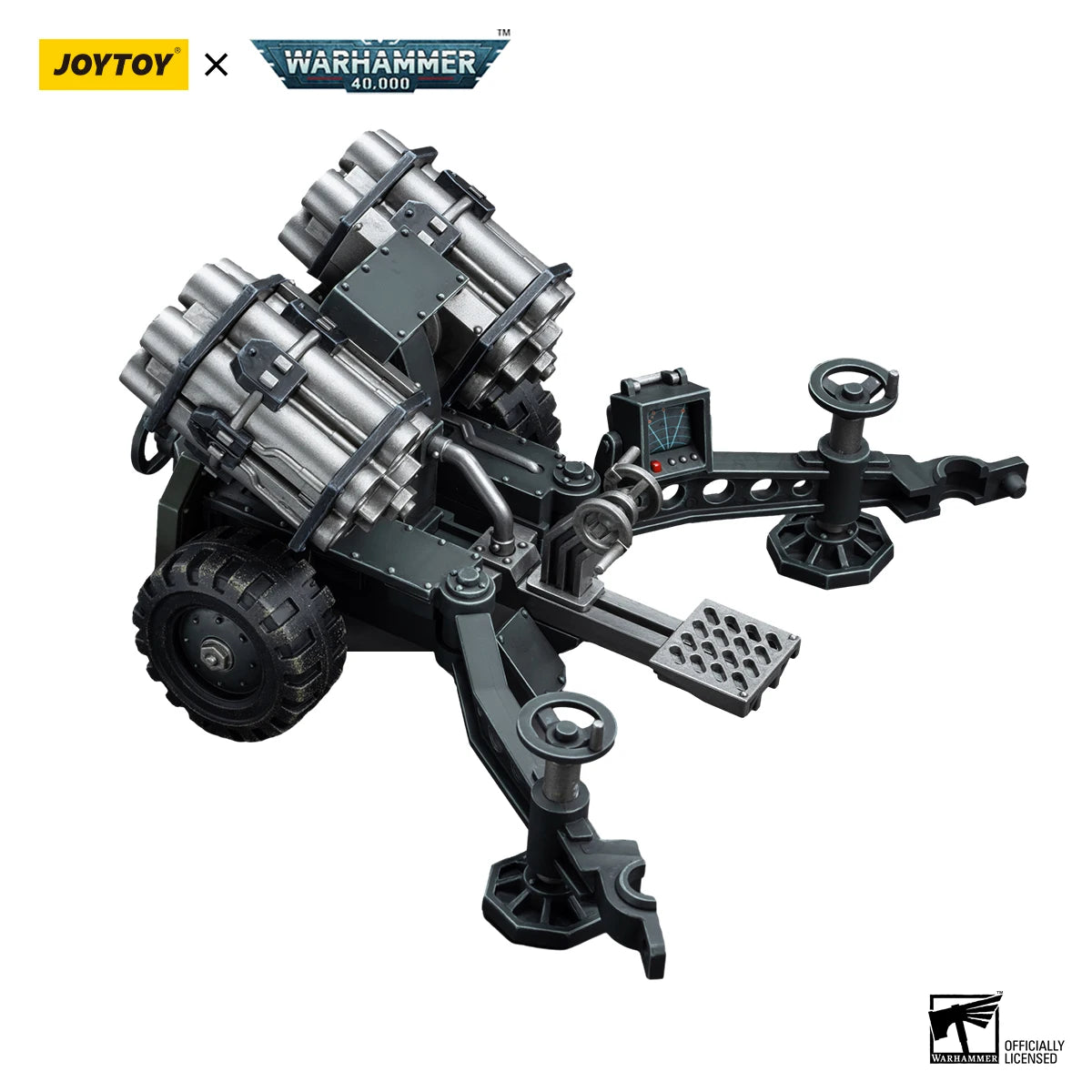 JOYTOY Warhammer 40k 1/18 Action Figures Anime Astra Militarum Ordnance Team with Malleus Rocket Launcher Soldier Model Toys