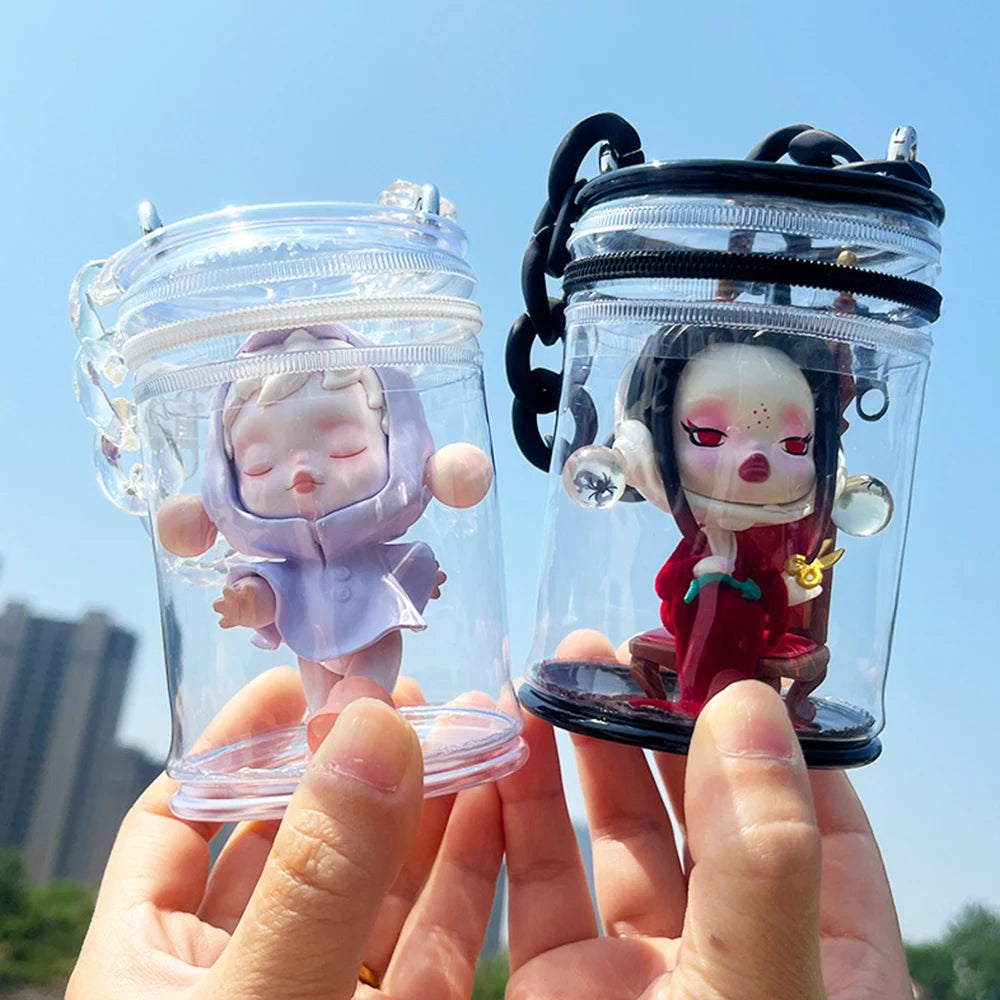 Transparent Cylindrical Storage Bag