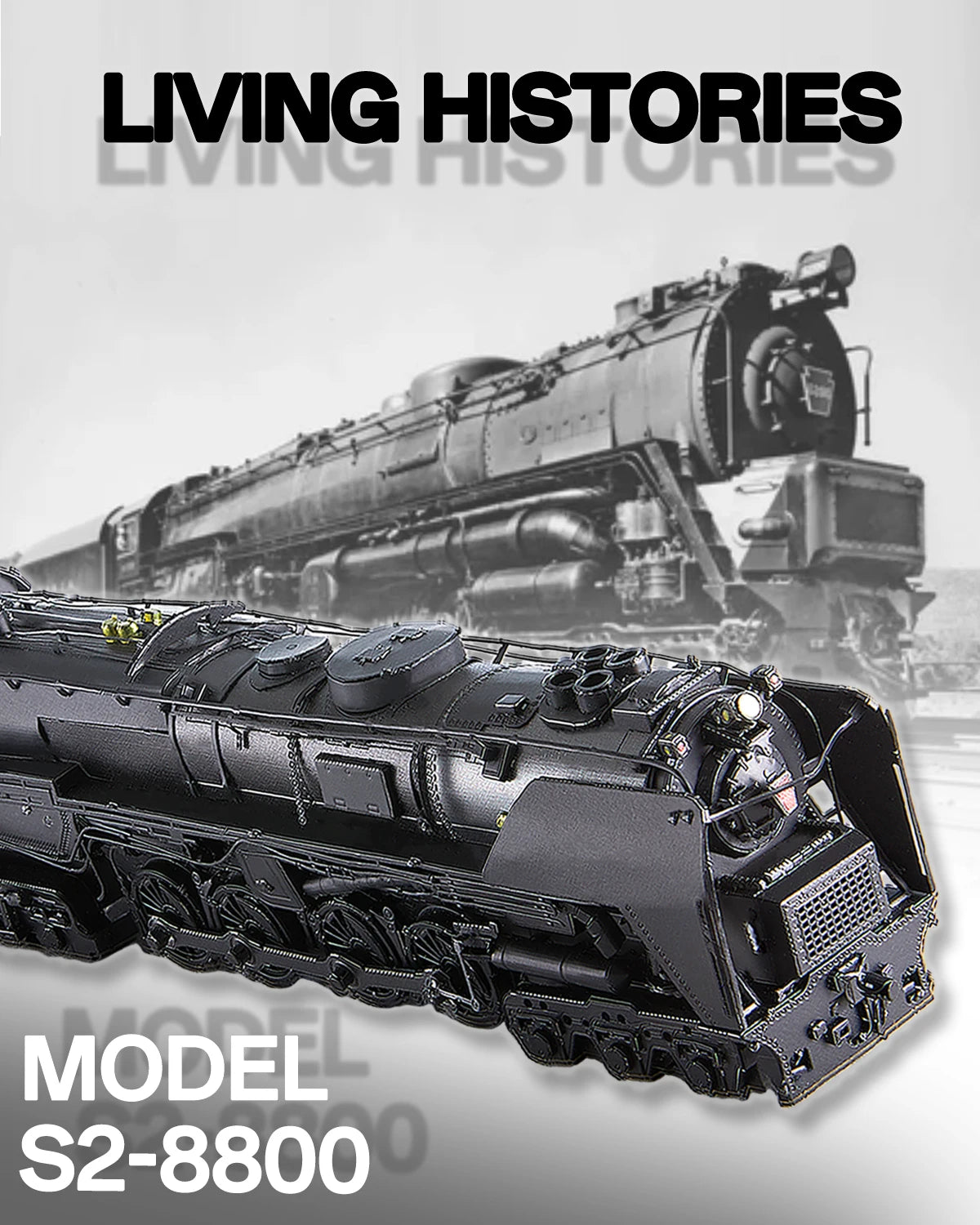 Piececool 3D Metal Puzzles Class S-2 Locomotive