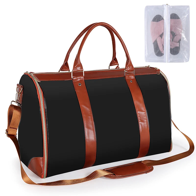 2024 Fashion Large PU Folding Suit Storage Bag