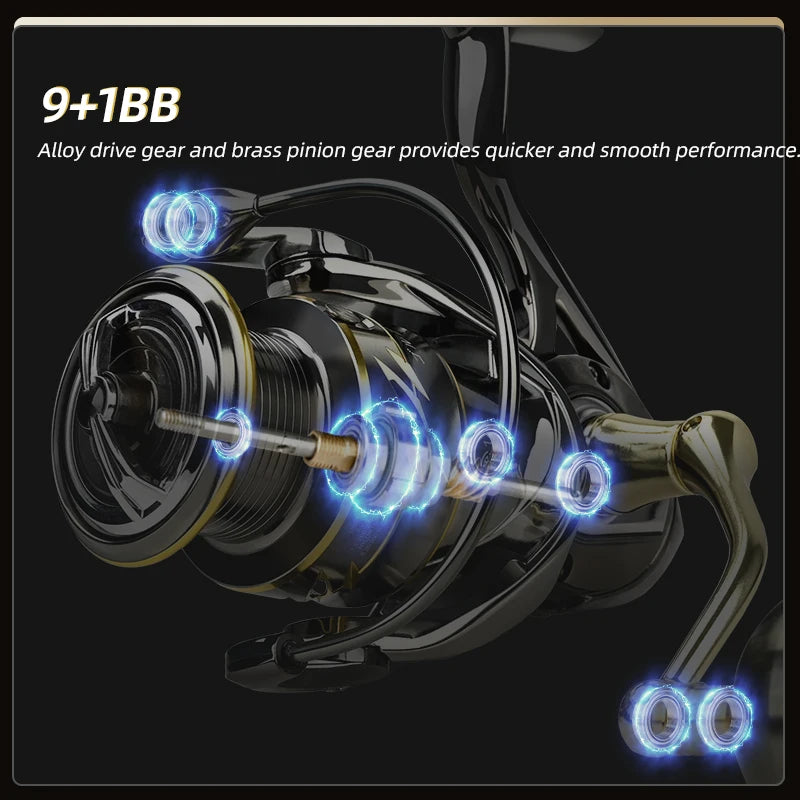 MEREDITH EZGO Anti-seawater corrosion Spinning Fishing Reel