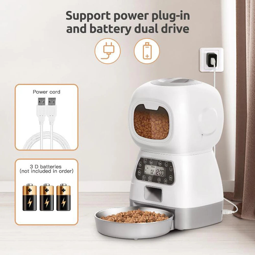 3.5L 自動ペットスローディスペンサー WiFi スマートスワール