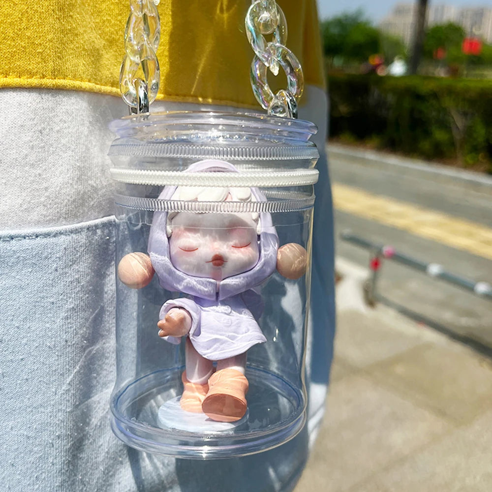 Transparent Cylindrical Storage Bag