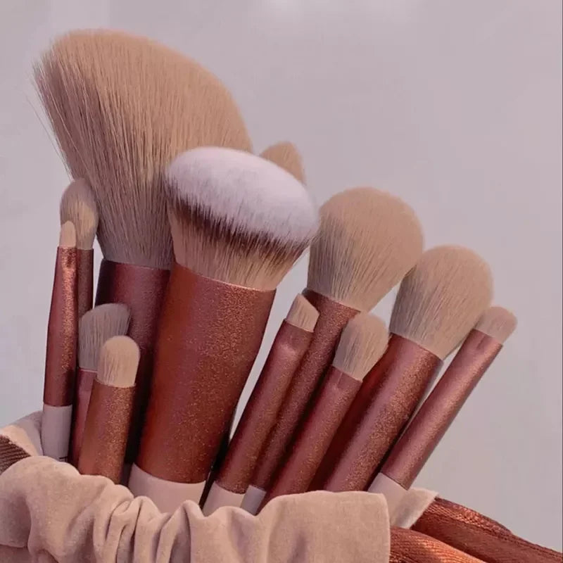 13 PCS Cosmetic Makeup Brushes Set