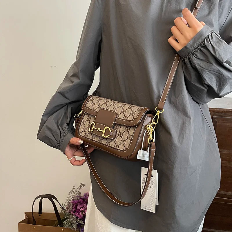Vintage Horsebit Crossbody Shoulder Bag