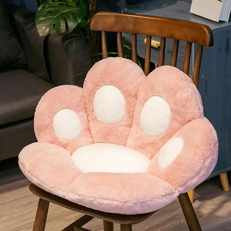 Kawaii Cat Paw Plush Cushion