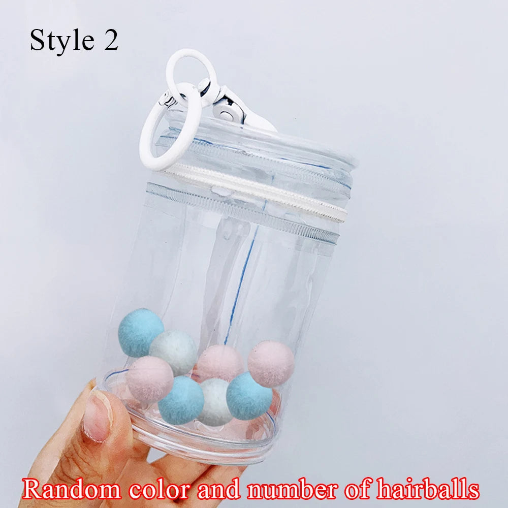 Transparent Cylindrical Storage Bag