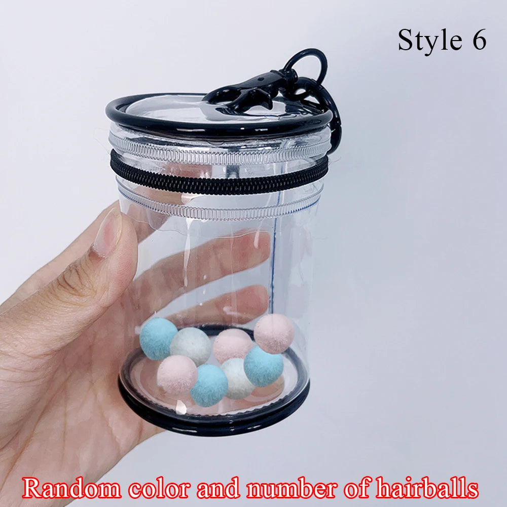 Transparent Cylindrical Storage Bag