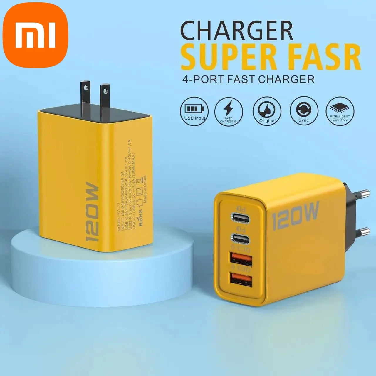 Xiaomi 120W 고속 충전기 유형 C 3.0 USB