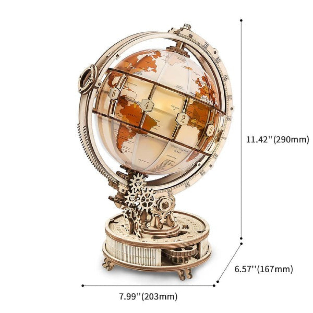 Robotime Rokr Luminous Globe 3D Wooden Puzzle St003 Dropship