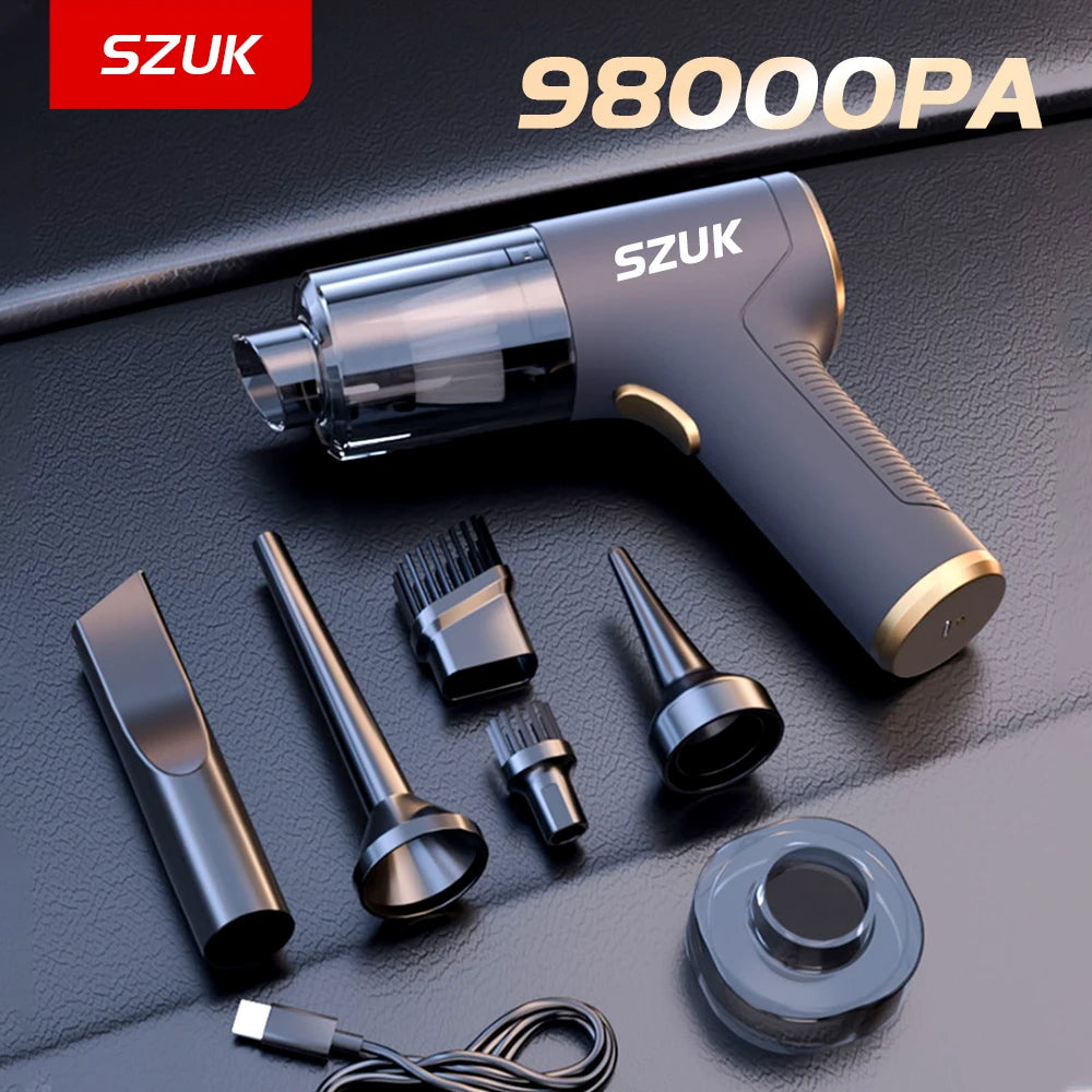 SZUK 98000PA Car Vacuum Cleaner Mini Powerful