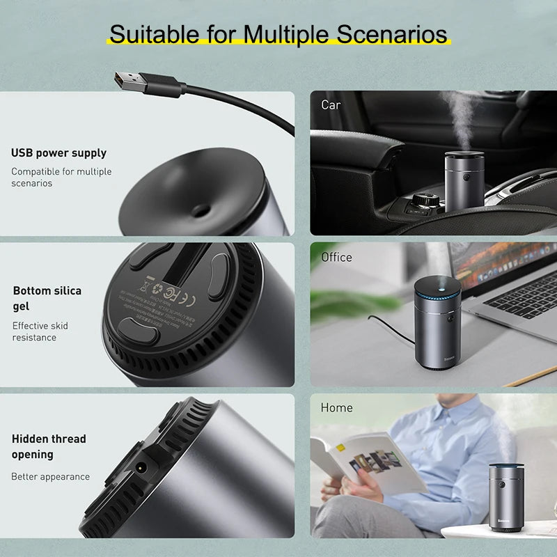 Baseus Car Diffuser Humidifier Auto Air Purifier