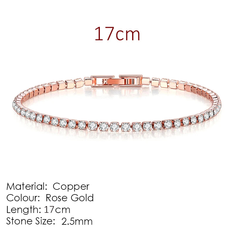 Fashion 2.5mm Zirconia Tennis Bracelet