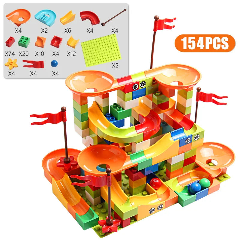 Marble Race Run Big Block 77-308PCS