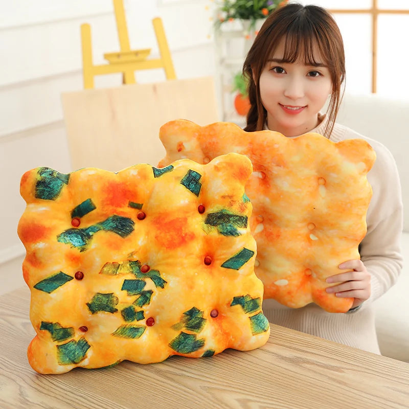 Snack Biscuits Plush Pillow