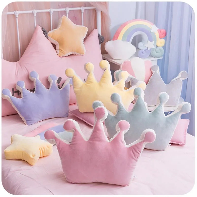 Soft Princess Crown Pillow