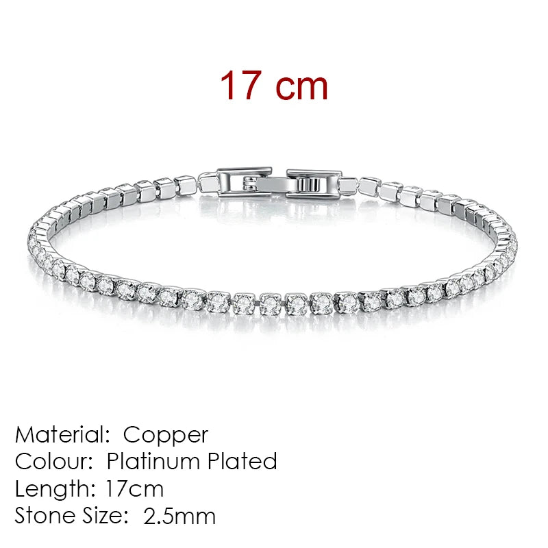 Fashion 2.5mm Zirconia Tennis Bracelet