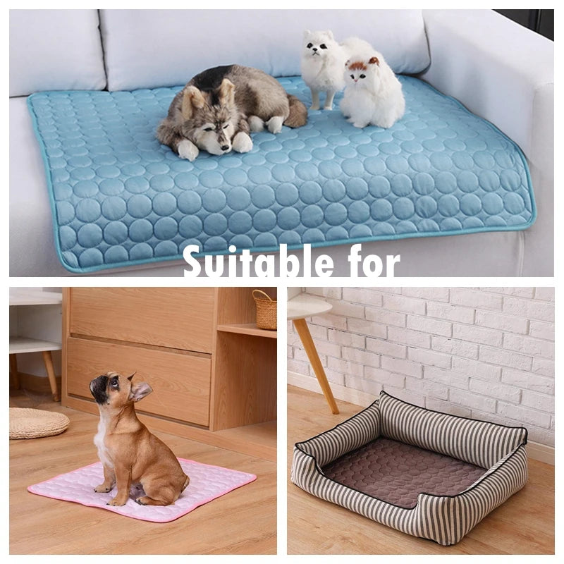 Cooling Summer Pad Mat For Pets Washable