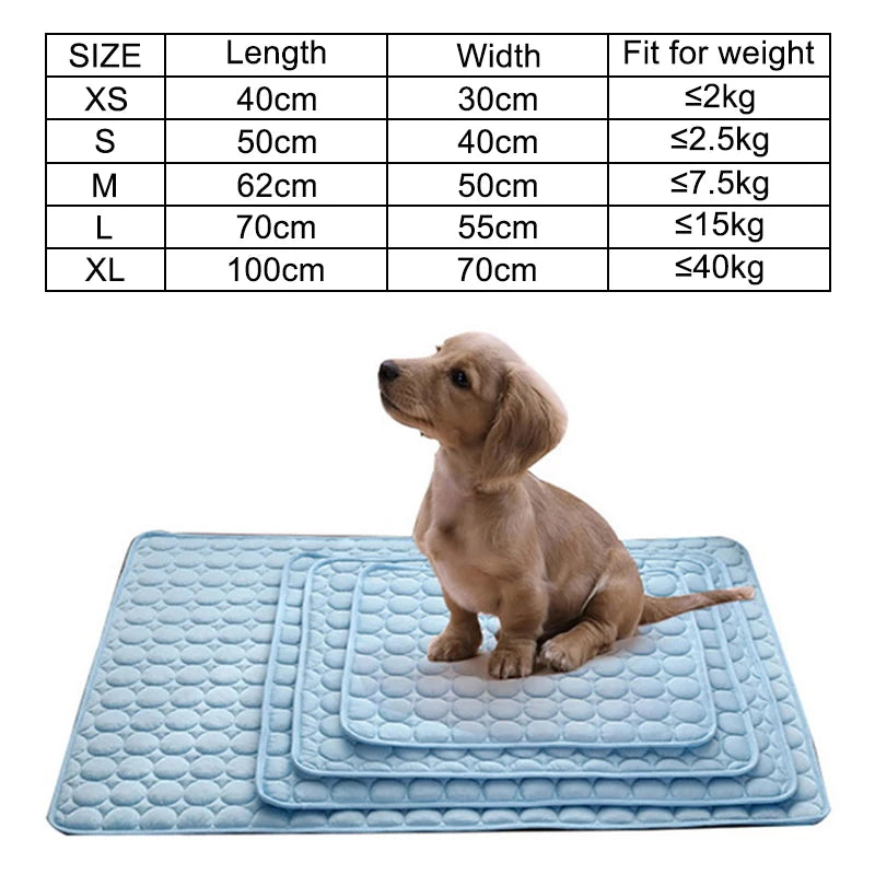 Cooling Summer Pad Mat For Pets Washable