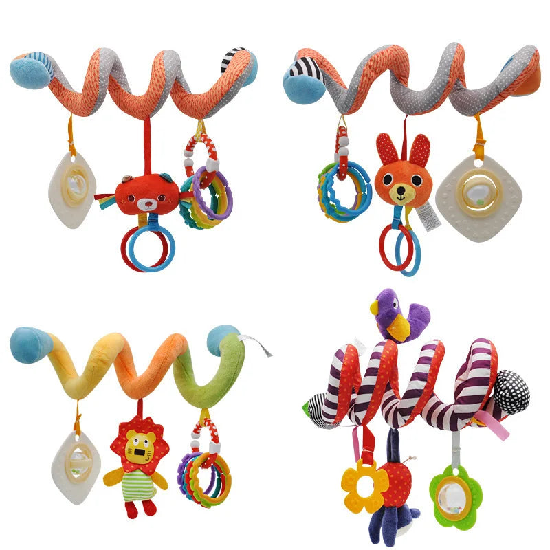 Stroller Spiral Rattle Baby Toy For Newborns