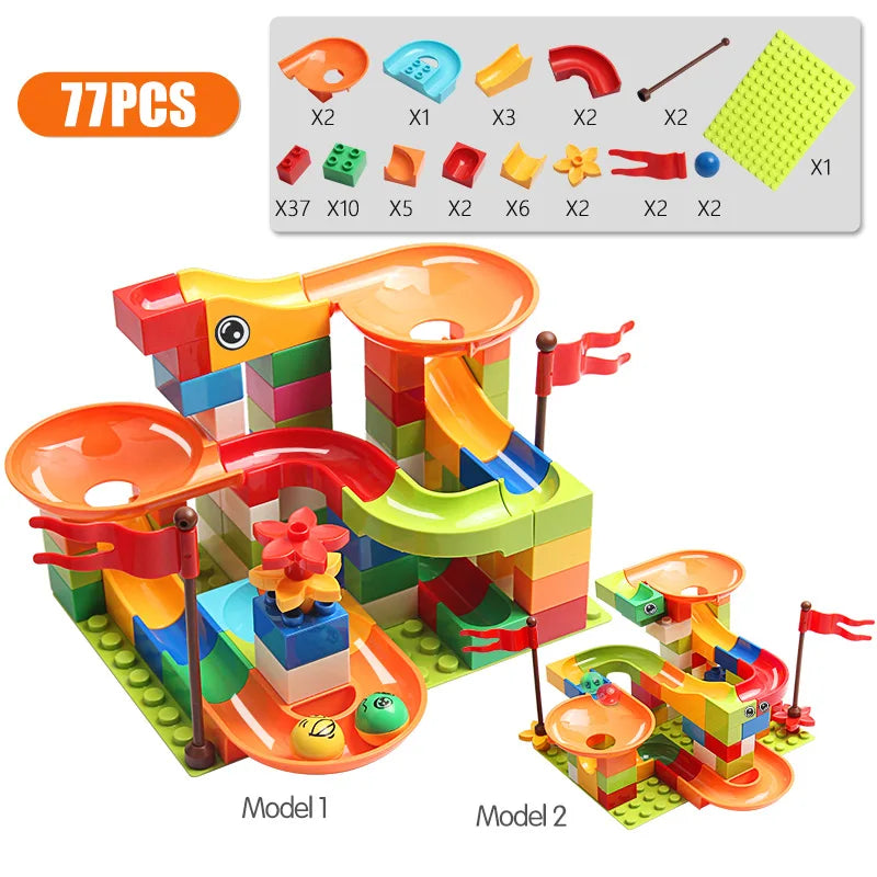 Marble Race Run Big Block 77-308PCS