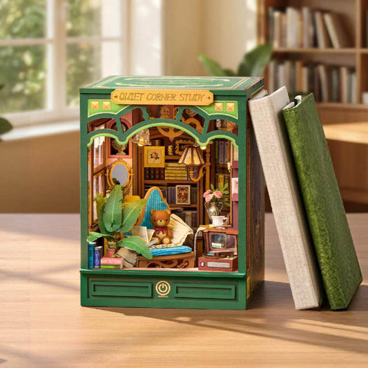 Robotime Rolife DIY Book Nook Kit - Quiet Corner Study TGE03