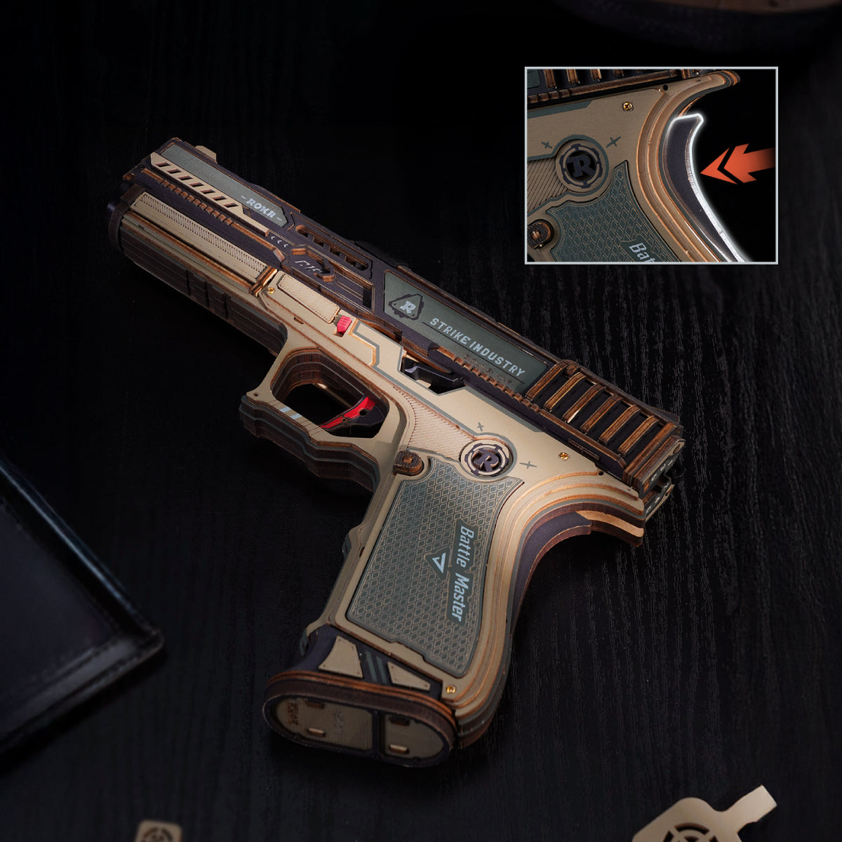 Robotime ROKR Legato C18 Pistol Wooden Gun Toy